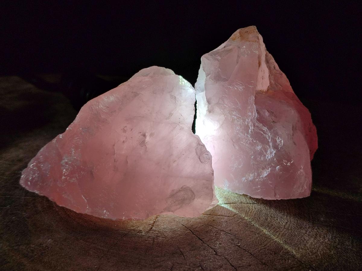 Natural Cobbed Rose Quartz Specimens x 12 From Northern Cape, South Africa - Toprock Gemstones and Minerals 