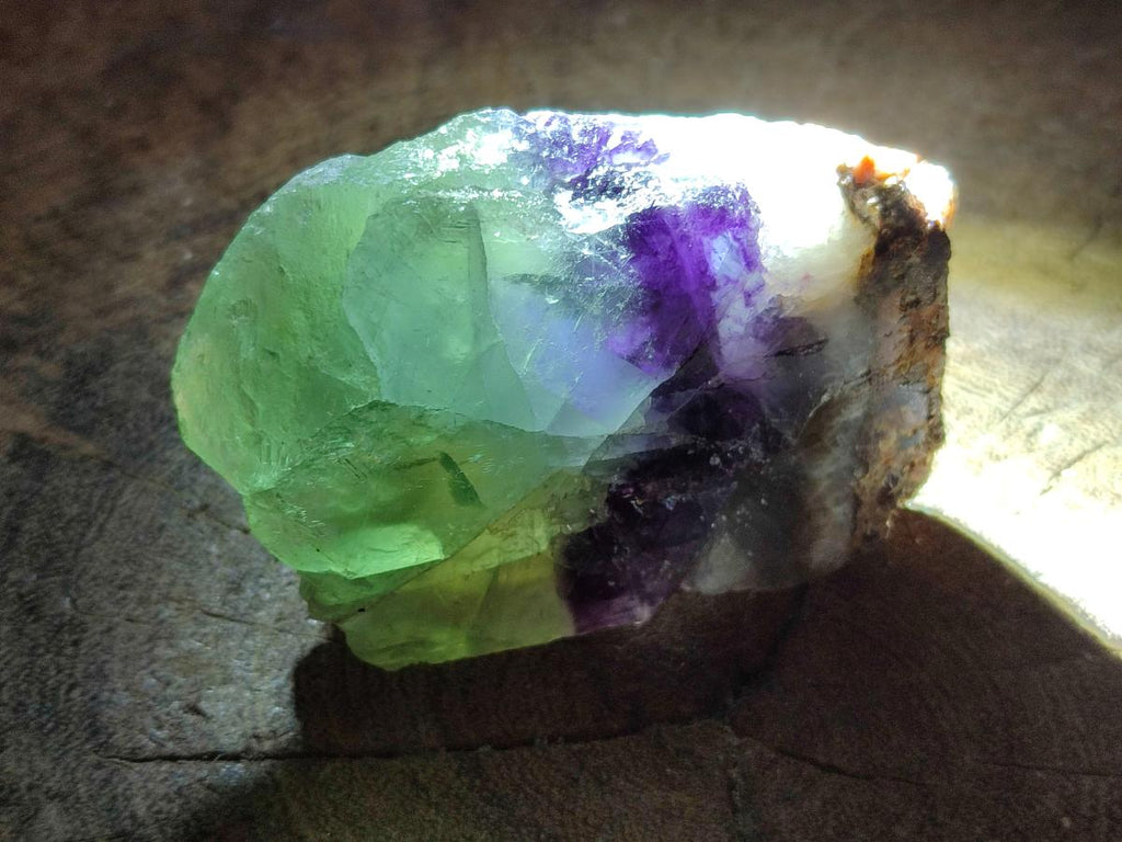 Polished On One Side Watermelon Fluorite Slices x 12 From Uis, Namibia - Toprock Gemstones and Minerals 