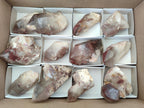 Natural Red Hematoid Quartz Crystals x 12 From Karoi, Zimbabwe - Toprock Gemstones and Minerals 