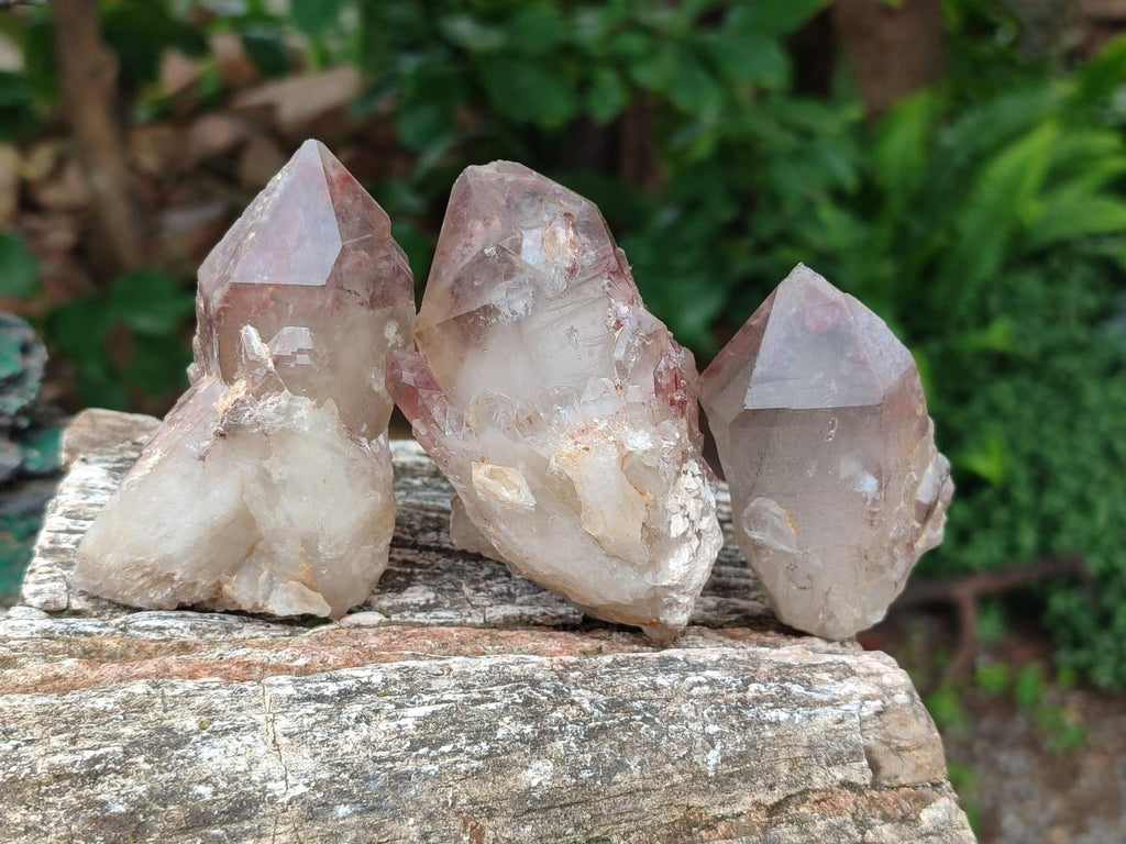 Natural Red Hematoid Quartz Crystals x 12 From Karoi, Zimbabwe - Toprock Gemstones and Minerals 