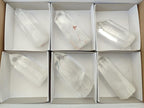 Polished Clear Optic Quartz Display Crystals x 6 From Madagascar - Toprock Gemstones and Minerals 