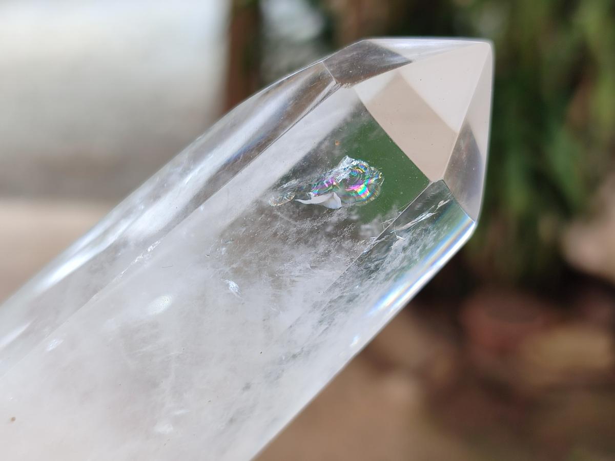 Polished Clear Optic Quartz Display Crystals x 6 From Madagascar - Toprock Gemstones and Minerals 