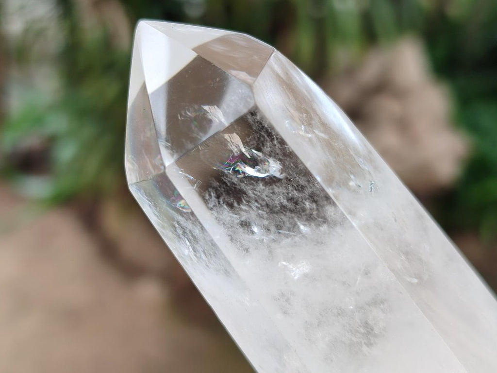 Polished Clear Optic Quartz Display Crystals x 6 From Madagascar - Toprock Gemstones and Minerals 