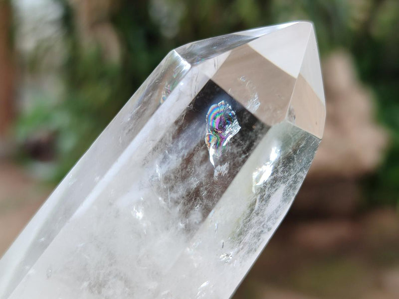 Polished Clear Optic Quartz Display Crystals x 6 From Madagascar - Toprock Gemstones and Minerals 