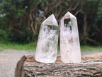 Polished Clear Optic Quartz Display Crystals x 6 From Madagascar - Toprock Gemstones and Minerals 
