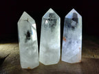 Polished Clear Optic Quartz Display Crystals x 6 From Madagascar - Toprock Gemstones and Minerals 