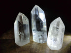 Polished Clear Optic Quartz Display Crystals x 6 From Madagascar - Toprock Gemstones and Minerals 