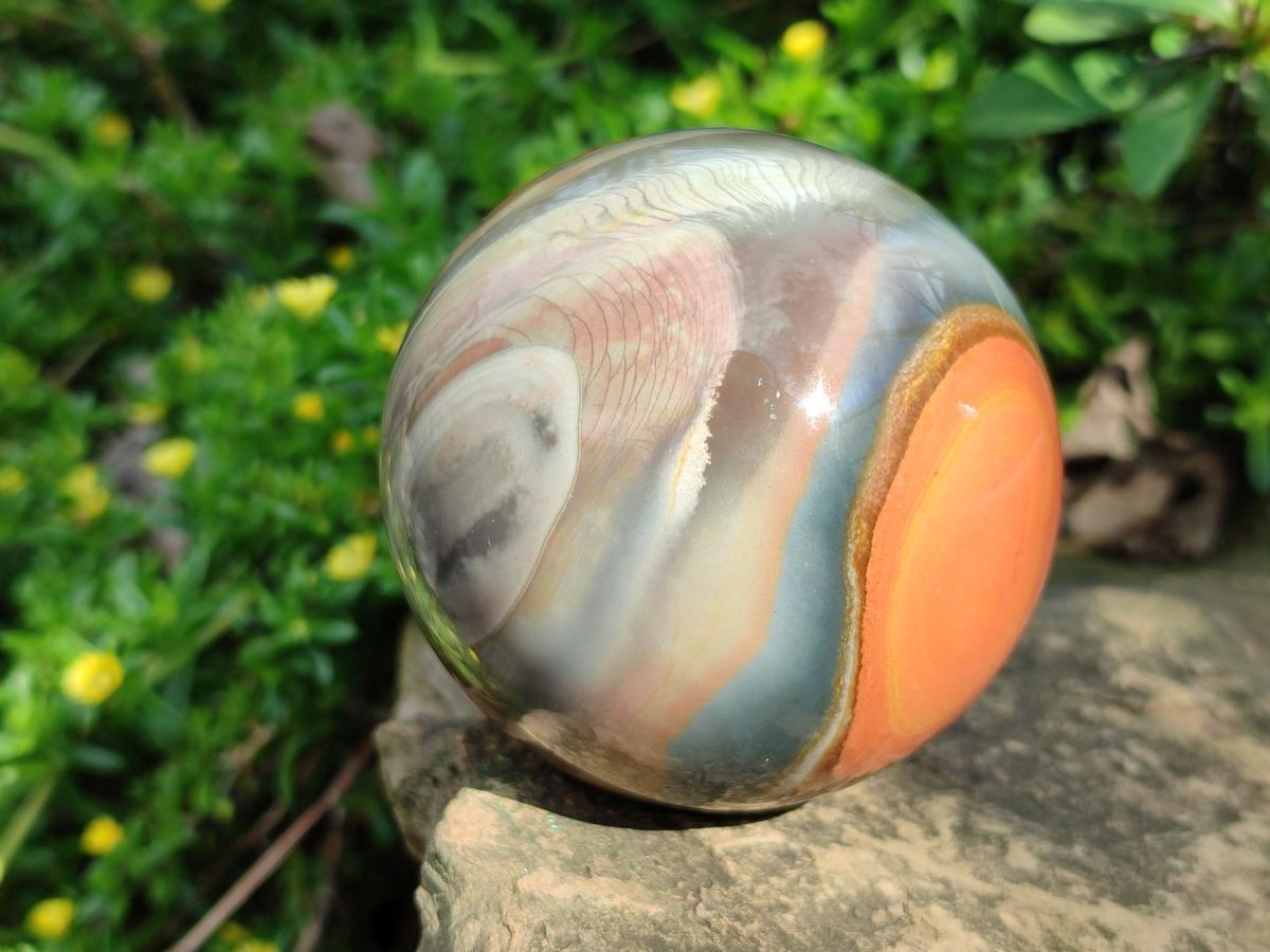 Polished Polychrome Jasper Spheres x 4 From NW Coast, Madagascar - Toprock Gemstones and Minerals 