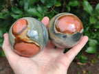 Polished Polychrome Jasper Spheres x 4 From NW Coast, Madagascar - Toprock Gemstones and Minerals 