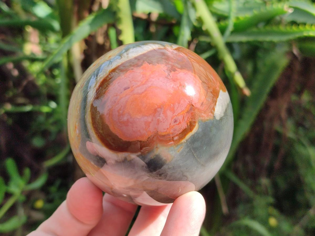 Polished Polychrome Jasper Spheres x 4 From NW Coast, Madagascar - Toprock Gemstones and Minerals 