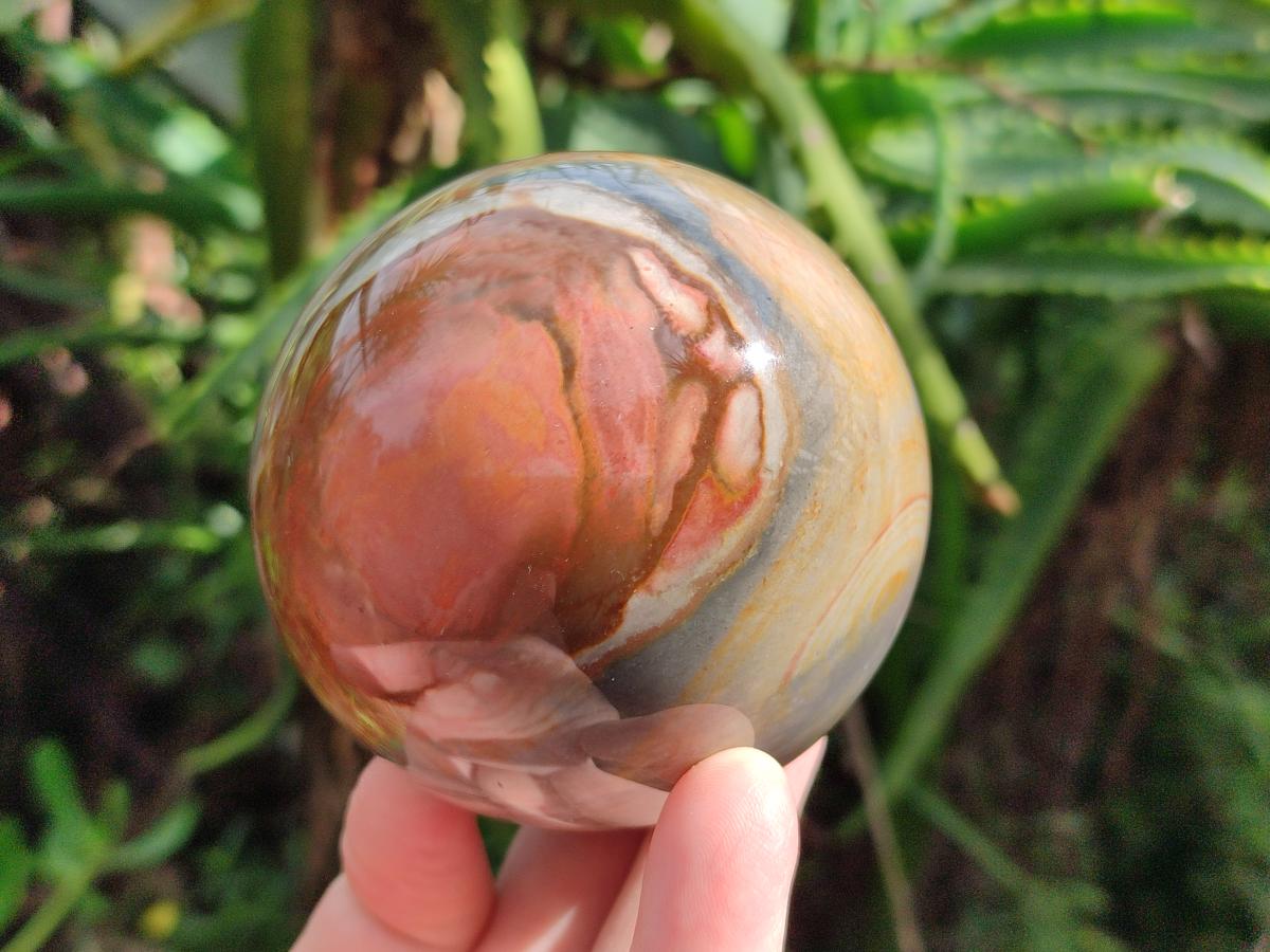 Polished Polychrome Jasper Spheres x 4 From NW Coast, Madagascar - Toprock Gemstones and Minerals 