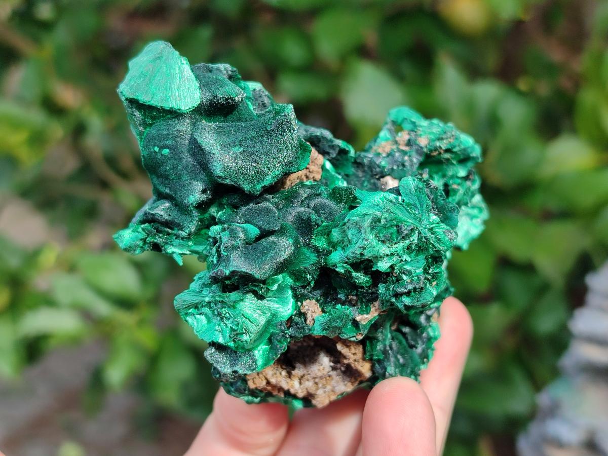 Natural Silky Malachite Specimens x 5 From Kasompe, Congo - Toprock Gemstones and Minerals 