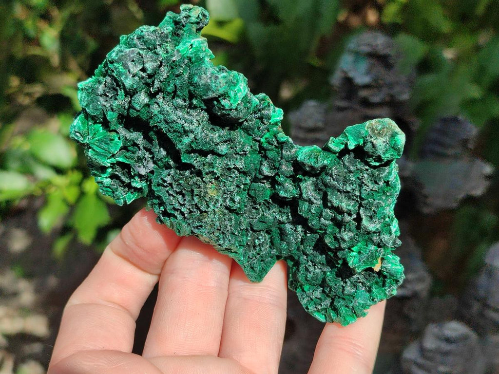 Natural Silky Malachite Specimens x 5 From Kasompe, Congo - Toprock Gemstones and Minerals 