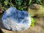 Natural XL Blue Celestite Geode Specimen x 1` From Sakoany, Madagascar - Toprock Gemstones and Minerals 