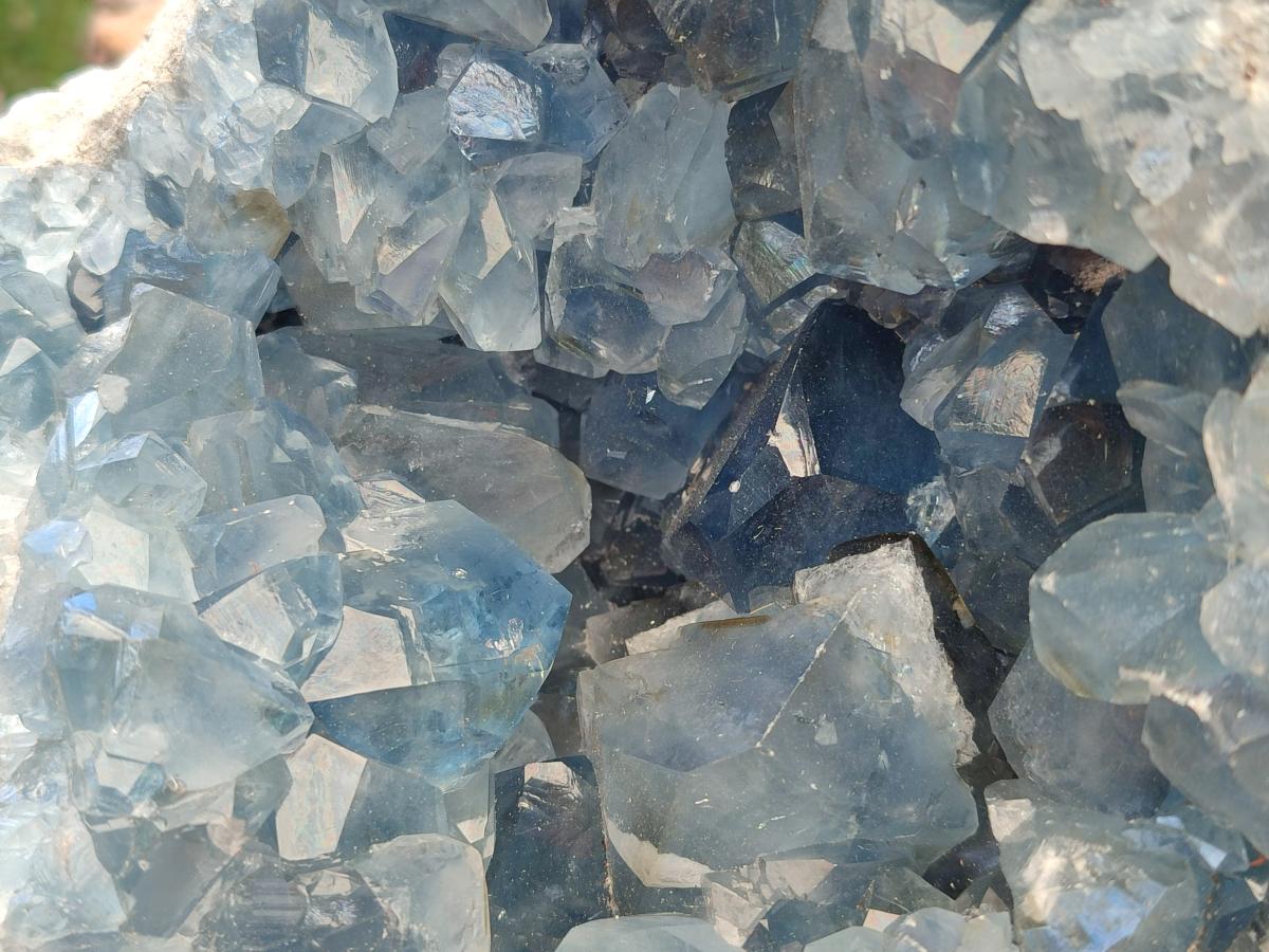 Natural XL Blue Celestite Geode Specimen x 1` From Sakoany, Madagascar - Toprock Gemstones and Minerals 