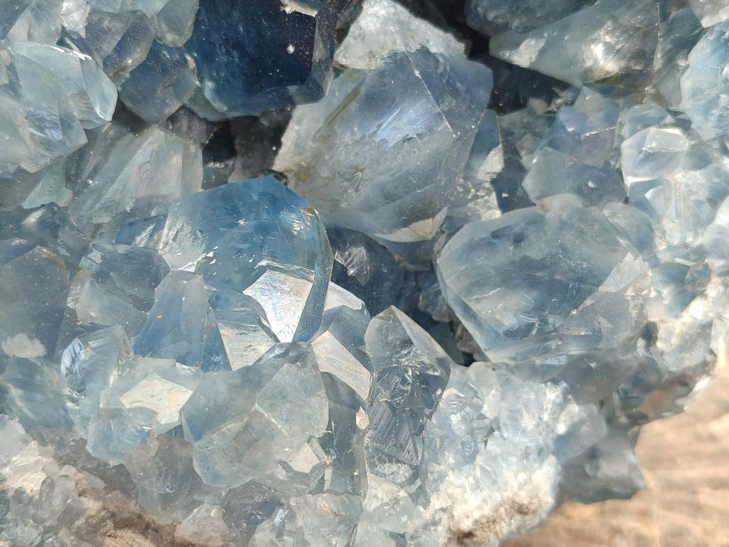 Natural XL Blue Celestite Geode Specimen x 1` From Sakoany, Madagascar - Toprock Gemstones and Minerals 