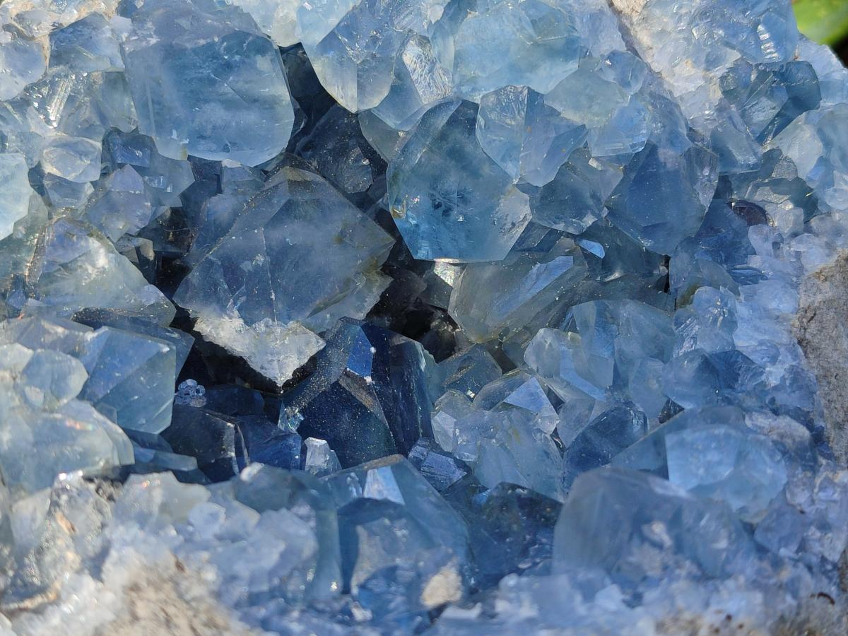 Natural XL Blue Celestite Geode Specimen x 1` From Sakoany, Madagascar - Toprock Gemstones and Minerals 