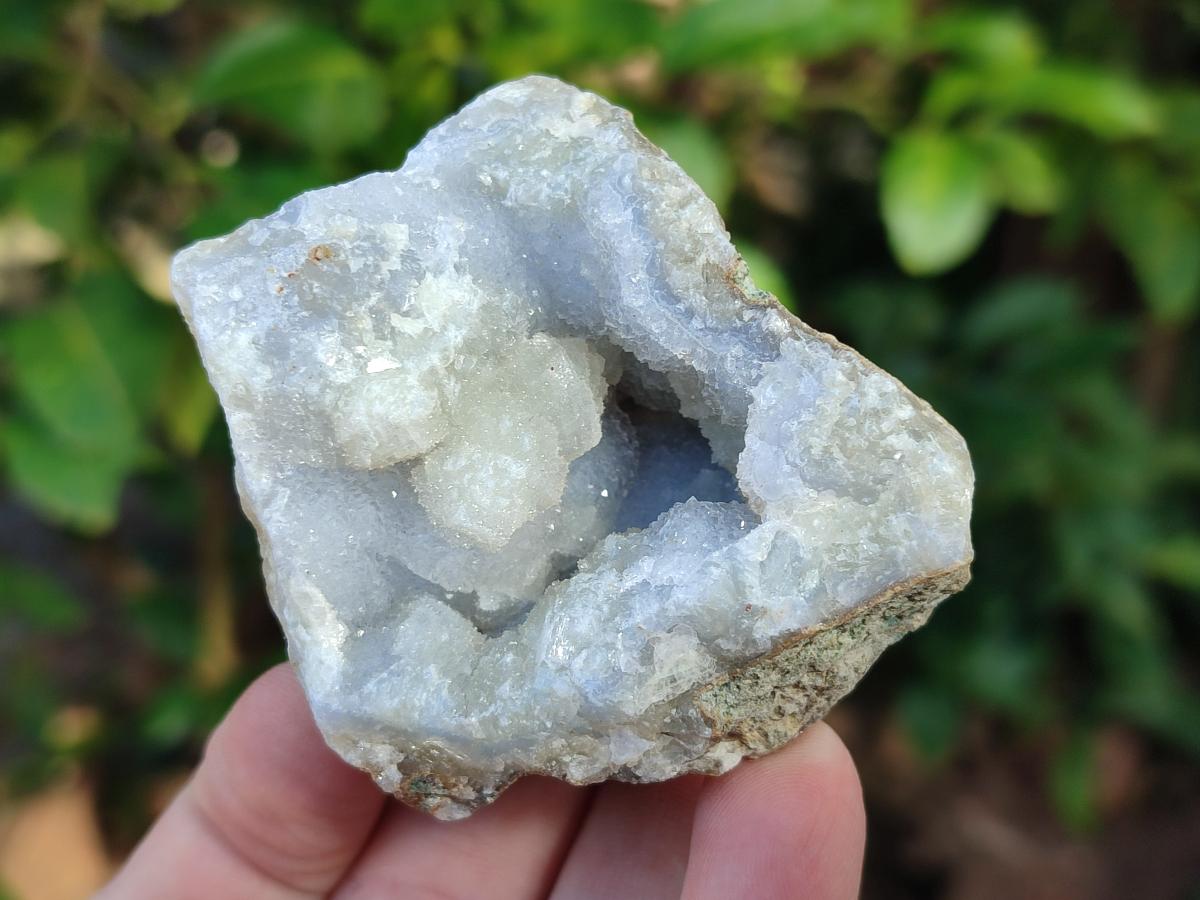 Natural Blue Lace Agate Geode Specimens x 24 From Nsanje, Malawi - Toprock Gemstones and Minerals 