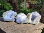 Natural Blue Lace Agate Geode Specimens x 24 From Nsanje, Malawi - Toprock Gemstones and Minerals 