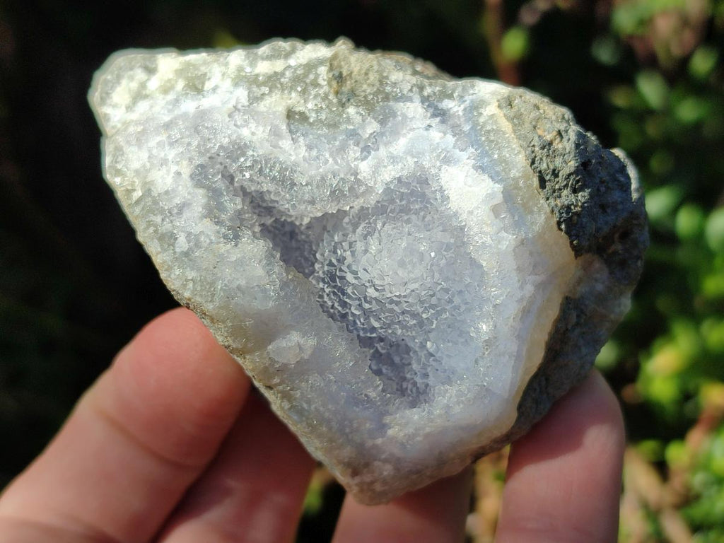 Natural Blue Lace Agate Geode Specimens x 24 From Nsanje, Malawi - Toprock Gemstones and Minerals 