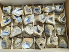 Natural Blue Lace Agate Geode Specimens x 24 From Nsanje, Malawi - Toprock Gemstones and Minerals 