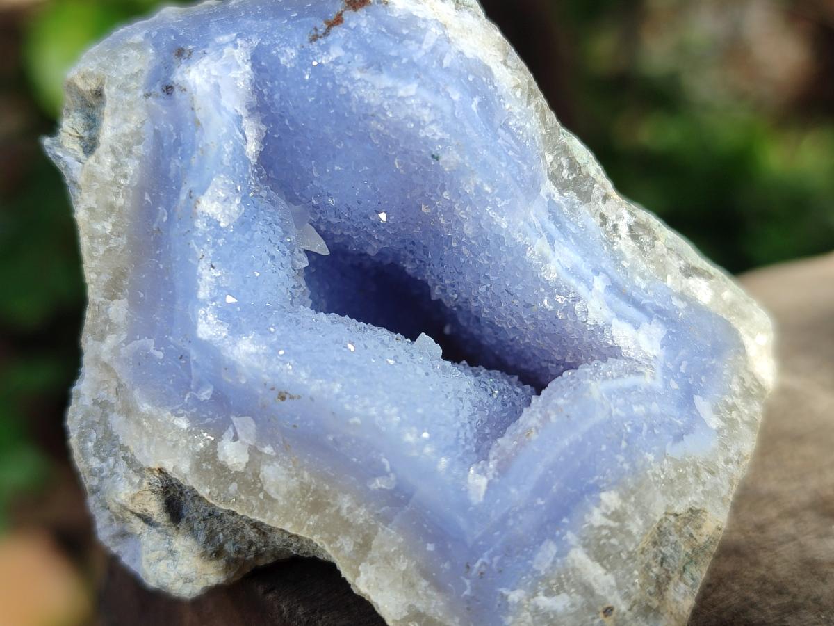 Natural Blue Lace Agate Geode Specimens x 24 From Nsanje, Malawi - Toprock Gemstones and Minerals 