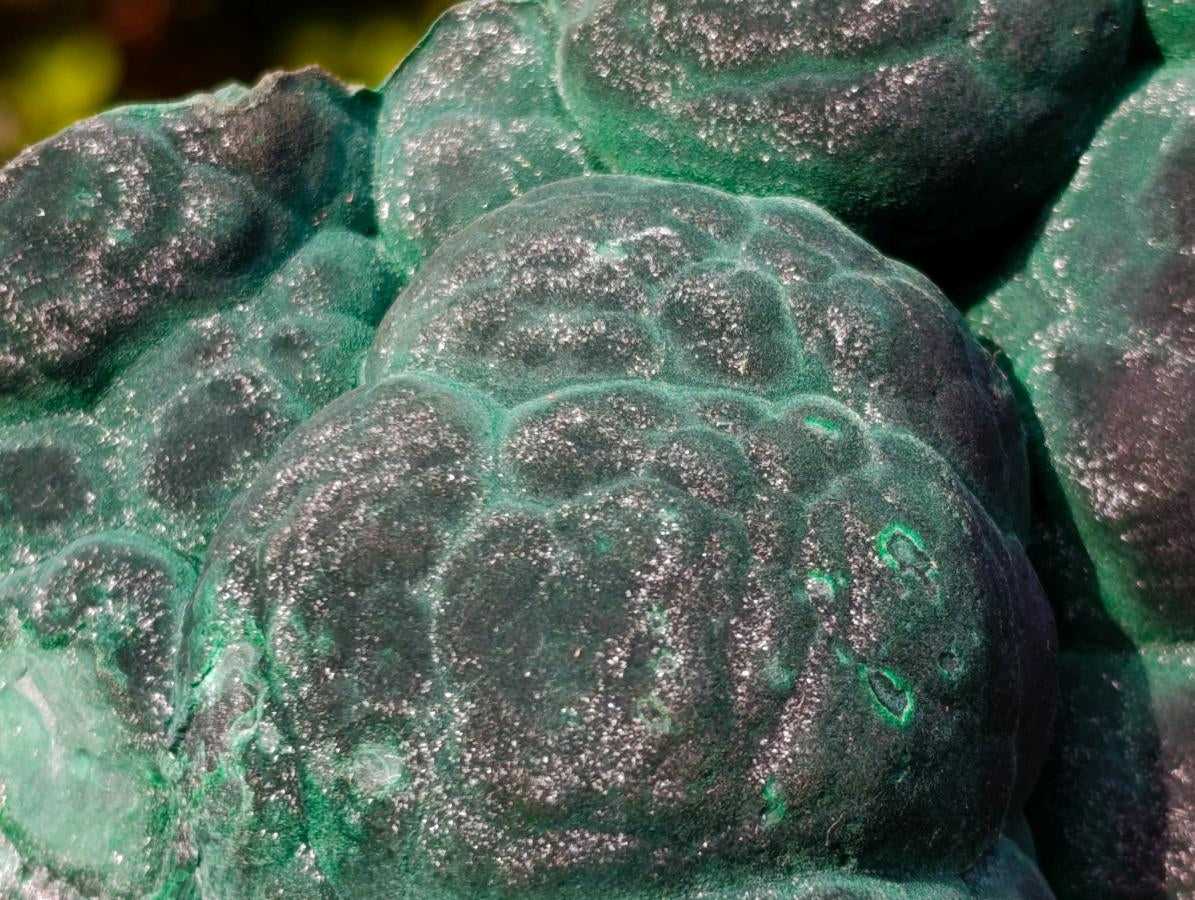 Natural Botryoidal Malachite Specimens x 2 From Congo - Toprock Gemstones and Minerals 