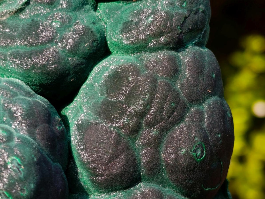 Natural Botryoidal Malachite Specimens x 2 From Congo - Toprock Gemstones and Minerals 