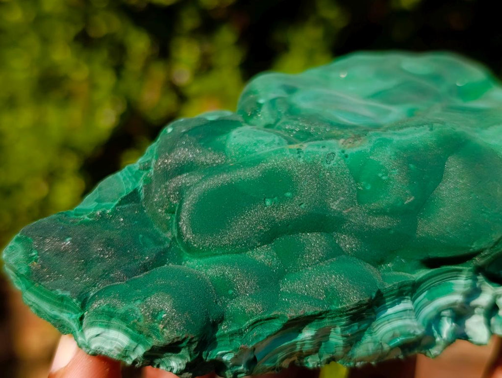Natural Botryoidal Malachite Specimens x 2 From Congo - Toprock Gemstones and Minerals 