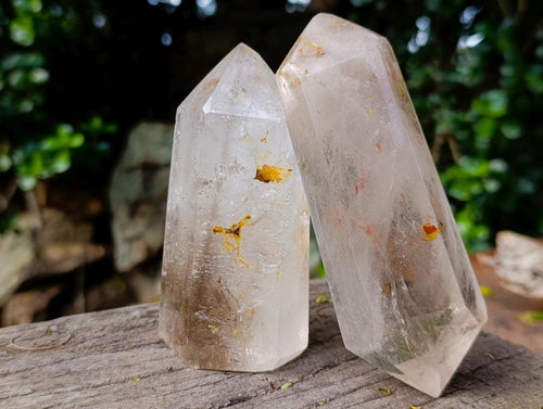 Polished Mixed Quartz Crystals x 4 From Madagascar - Toprock Gemstones and Minerals 