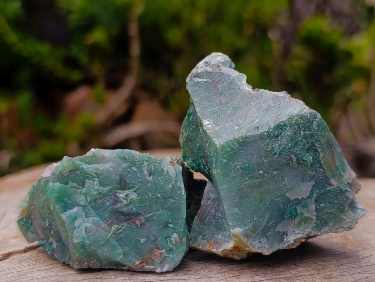 Natural Swazi Jade Cobbed Specimens x 24 From Swaziland - Toprock Gemstones and Minerals 