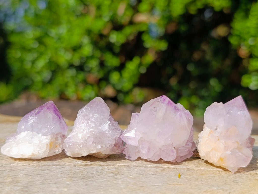 Natural Small Sunburst Spirit Amethyst Single Crystals x 70 From Boekenhouthoek, South Africa - Toprock Gemstones and Minerals 