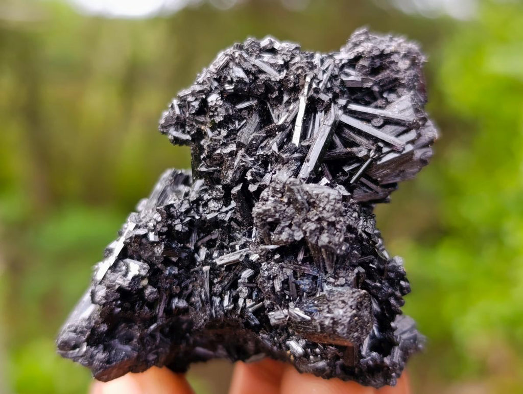 Natural Schorl Black Tourmaline Specimens with Feldspar and Mica x 12 From Erongo, Namibia - Toprock Gemstones and Minerals 