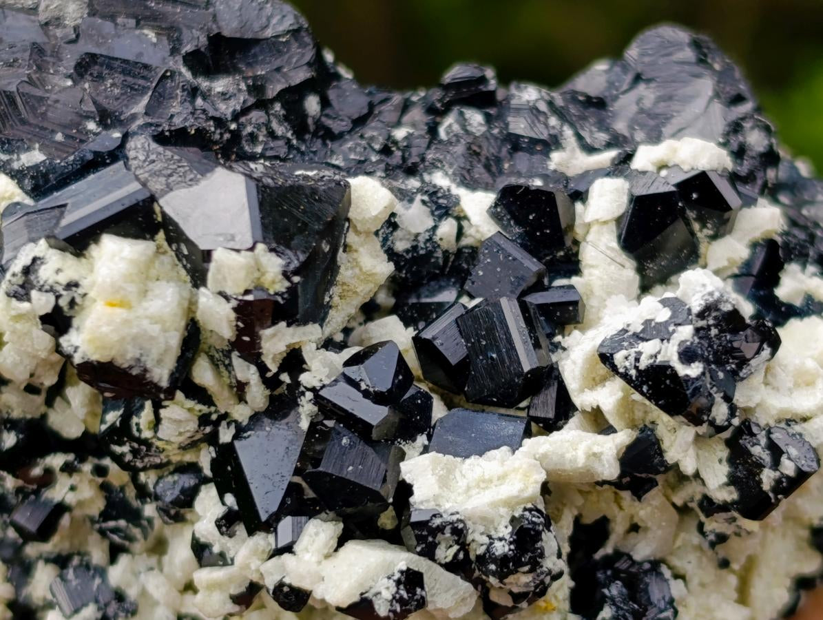 Natural Schorl Black Tourmaline Specimens with Feldspar and Mica x 12 From Erongo, Namibia - Toprock Gemstones and Minerals 
