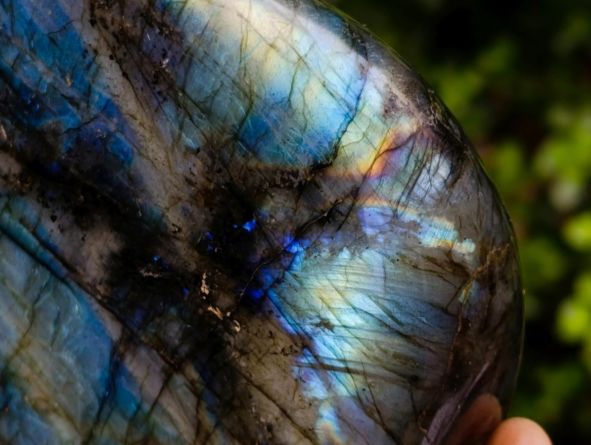Polished Labradorite Standing Display Pieces x 2 From Madagascar - Toprock Gemstones and Minerals 