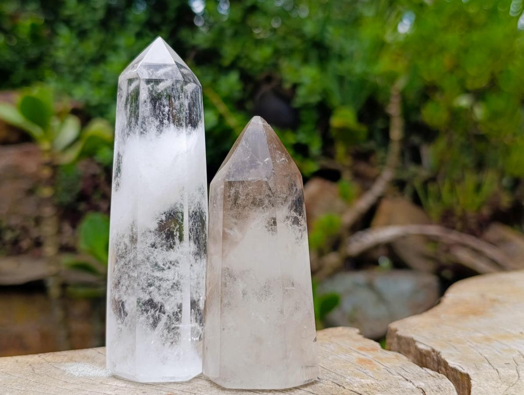Polished Clear Quartz Display Crystals x 6 From Madagascar - Toprock Gemstones and Minerals 