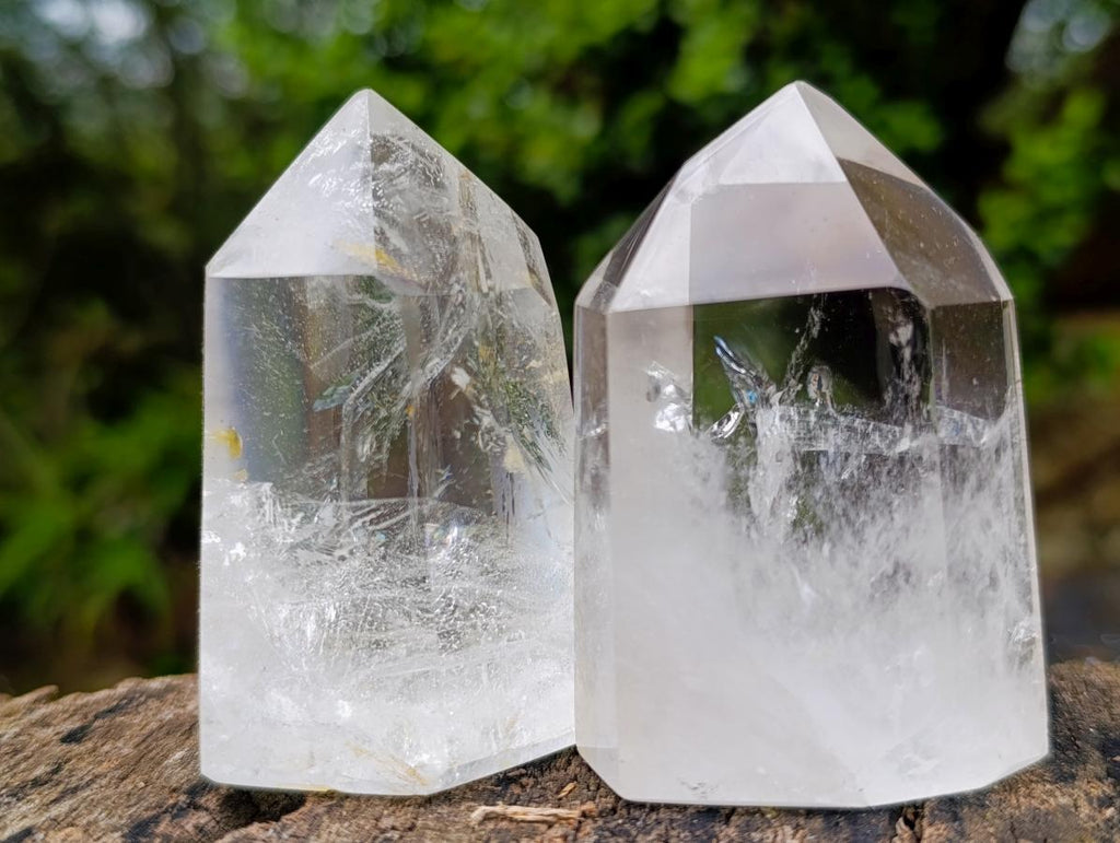 Polished Clear Quartz Display Crystals x 6 From Madagascar - Toprock Gemstones and Minerals 