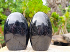 Polished Black Tourmaline Standing Display Pieces x 4 From Madagascar - Toprock Gemstones and Minerals 