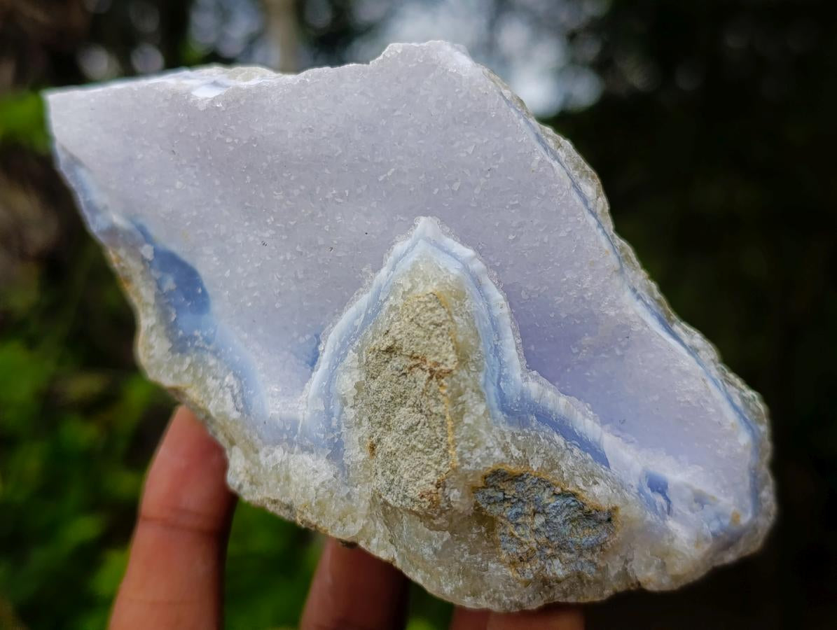 Natural Blue Lace Agate Geode Specimens x 6 From Nsanje, Malawi - Toprock Gemstones and Minerals 