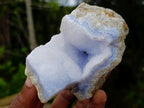Natural Blue Lace Agate Geode Specimens x 6 From Nsanje, Malawi - Toprock Gemstones and Minerals 