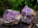 Natural Metallic Cobbed Purpurite Specimens x 3 From Erongo, Namibia - Toprock Gemstones and Minerals 
