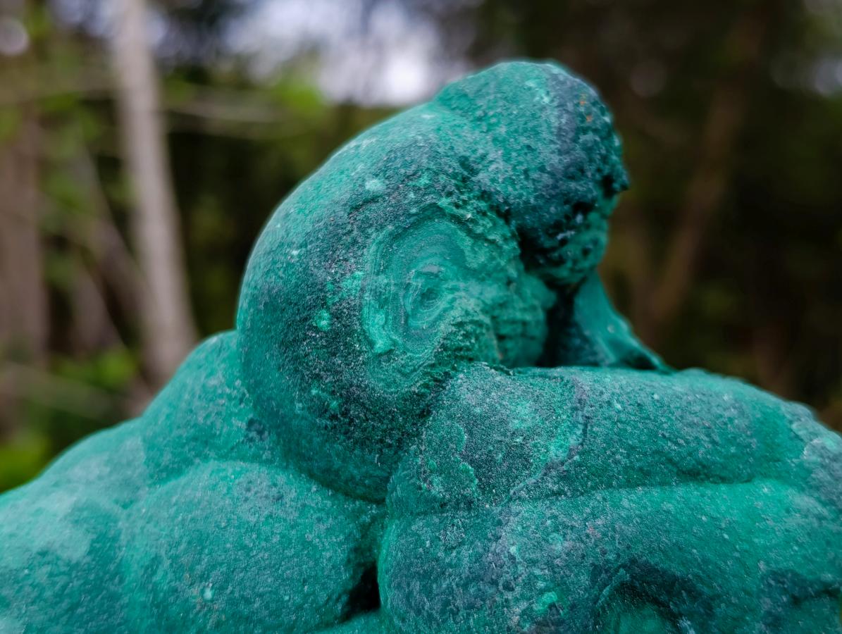Natural Botryoidal Malachite Specimens x 3 From Congo - Toprock Gemstones and Minerals 