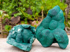 Natural Botryoidal Malachite Specimens x 3 From Congo - Toprock Gemstones and Minerals 