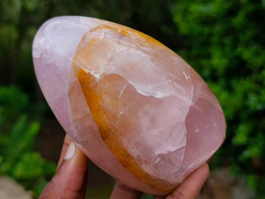 Polished Gemmy Rose Quartz Standing Display Pieces x 3 From Madagascar - Toprock Gemstones and Minerals 