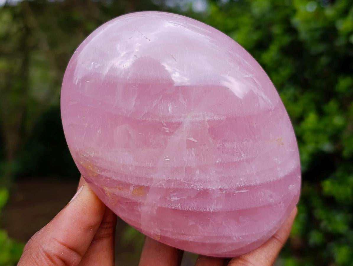 Polished Gemmy Rose Quartz Standing Display Pieces x 3 From Madagascar - Toprock Gemstones and Minerals 