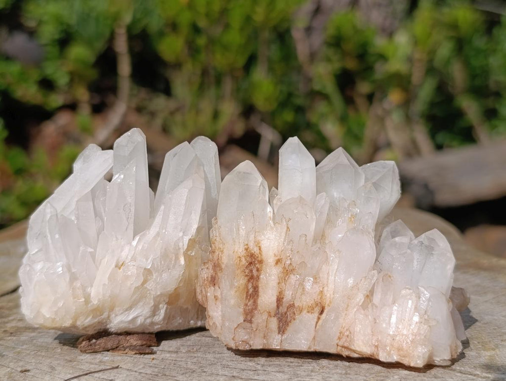 Natural Clear Malagasy Quartz Clusters x 12 From Madagascar - Toprock Gemstones and Minerals 