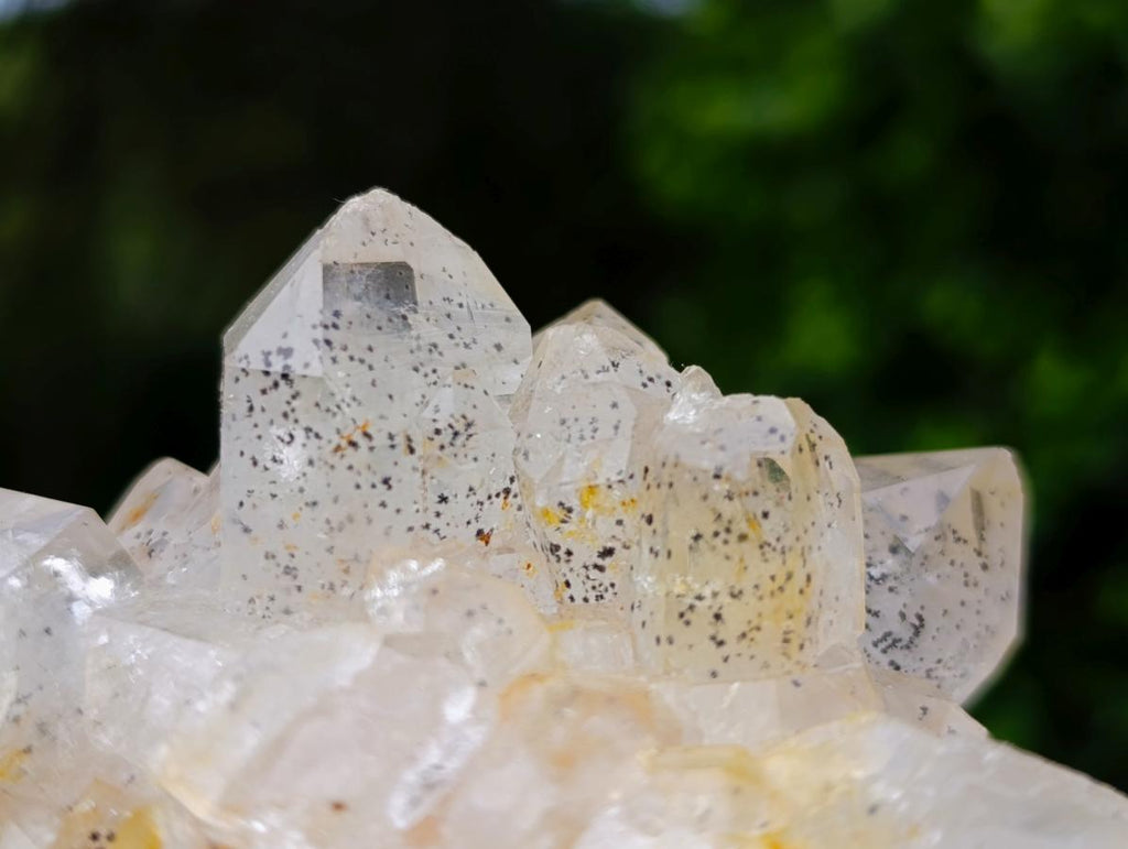 Natural Limonite Quartz Cluster with Goethite Inclusions x 12 From Solwezi, Zambia - Toprock Gemstones and Minerals 