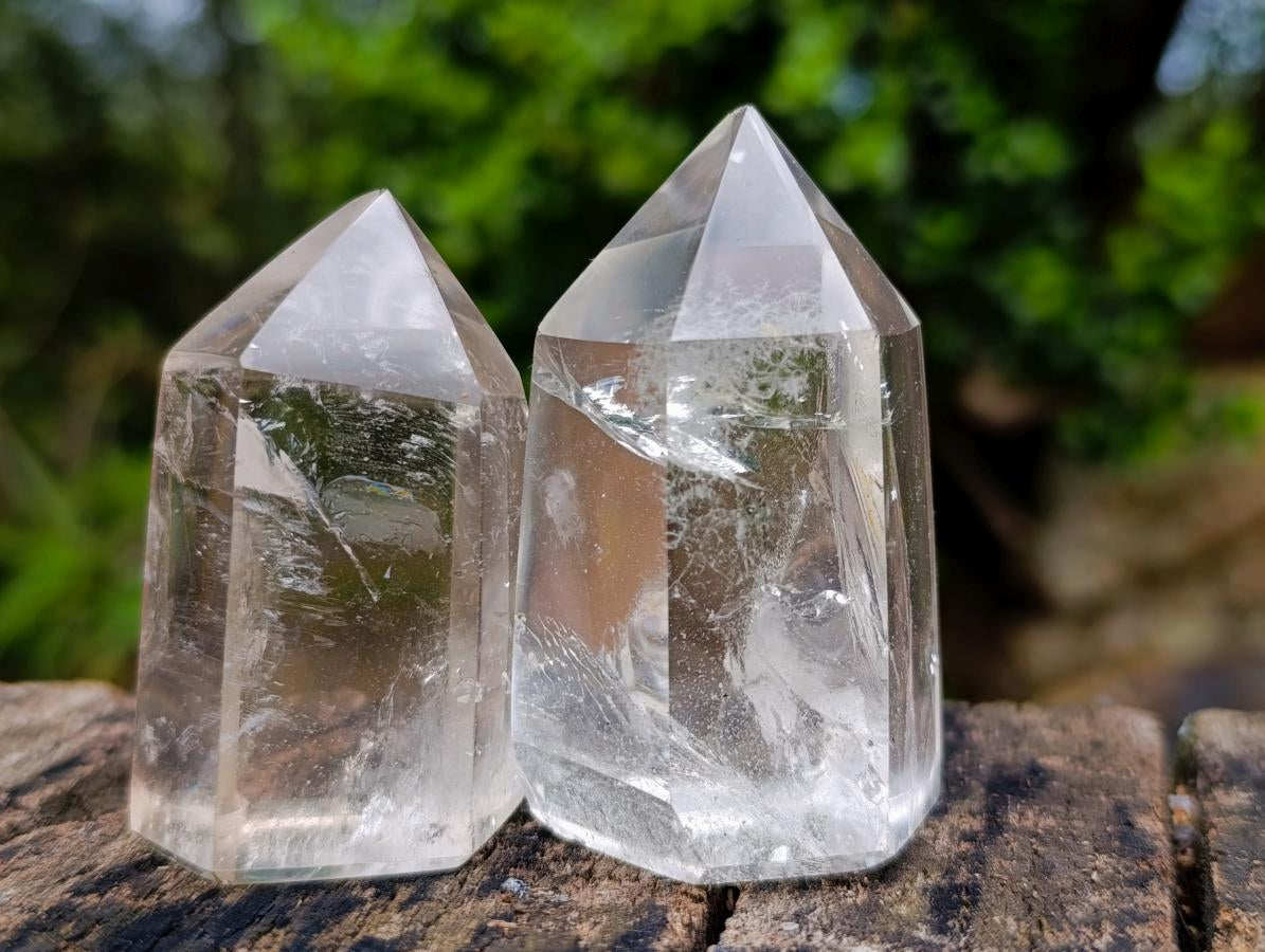 Polished Clear Quartz Display Crystals x 24 From Madagascar - Toprock Gemstones and Minerals 