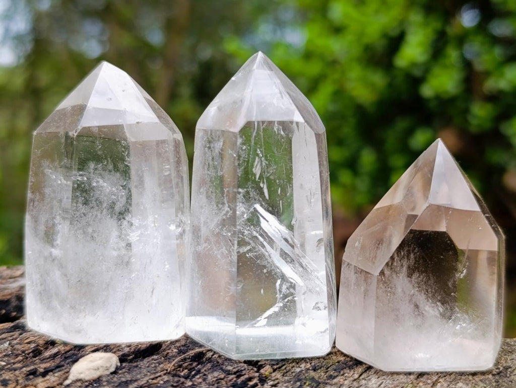 Polished Clear Quartz Display Crystals x 24 From Madagascar - Toprock Gemstones and Minerals 