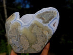 Polished Blue Lace Agate Standing Display Pieces x 2 From Nsanje, Malawi - Toprock Gemstones and Minerals 